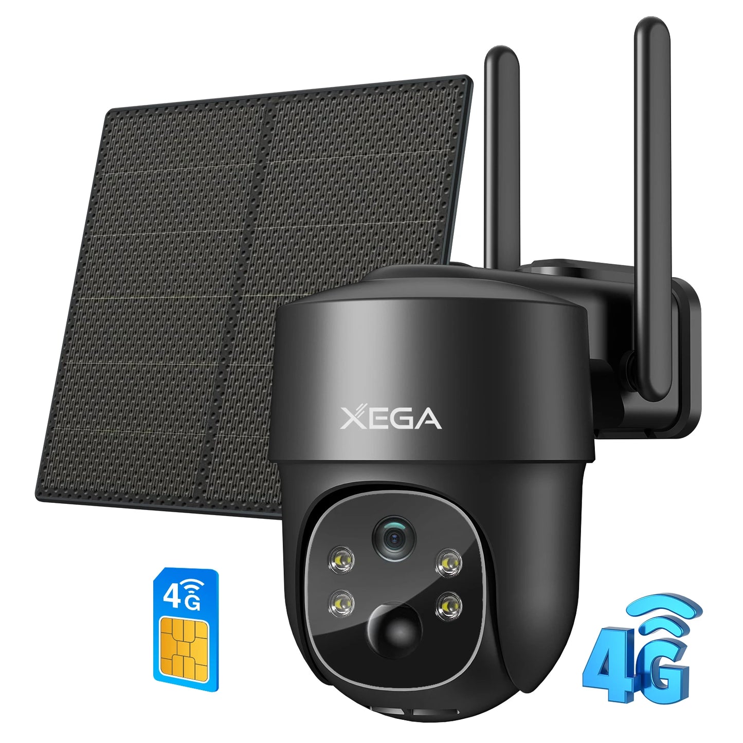 4G LTE surveillance camerasolar with SIM,
