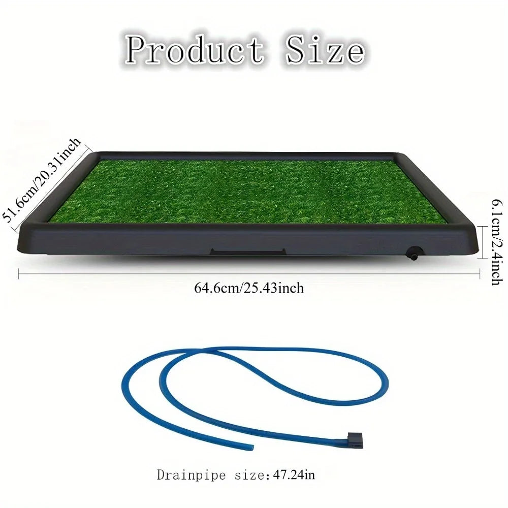 Portable drainage dog pet toilet, artificial turf