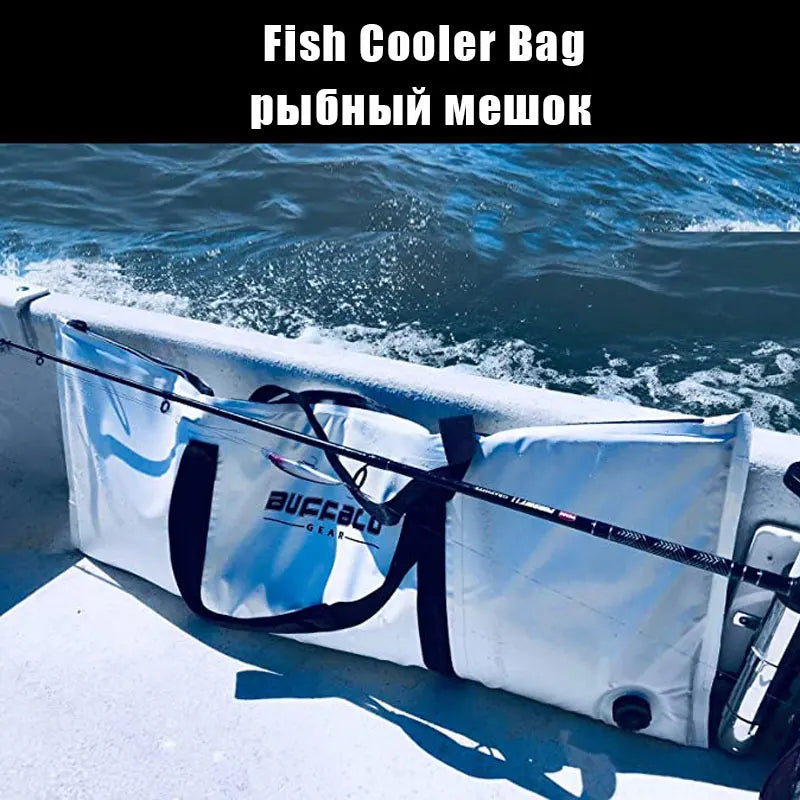 Insulate Fish Cooler Bag Kayak Kill Bag with Drain Plug