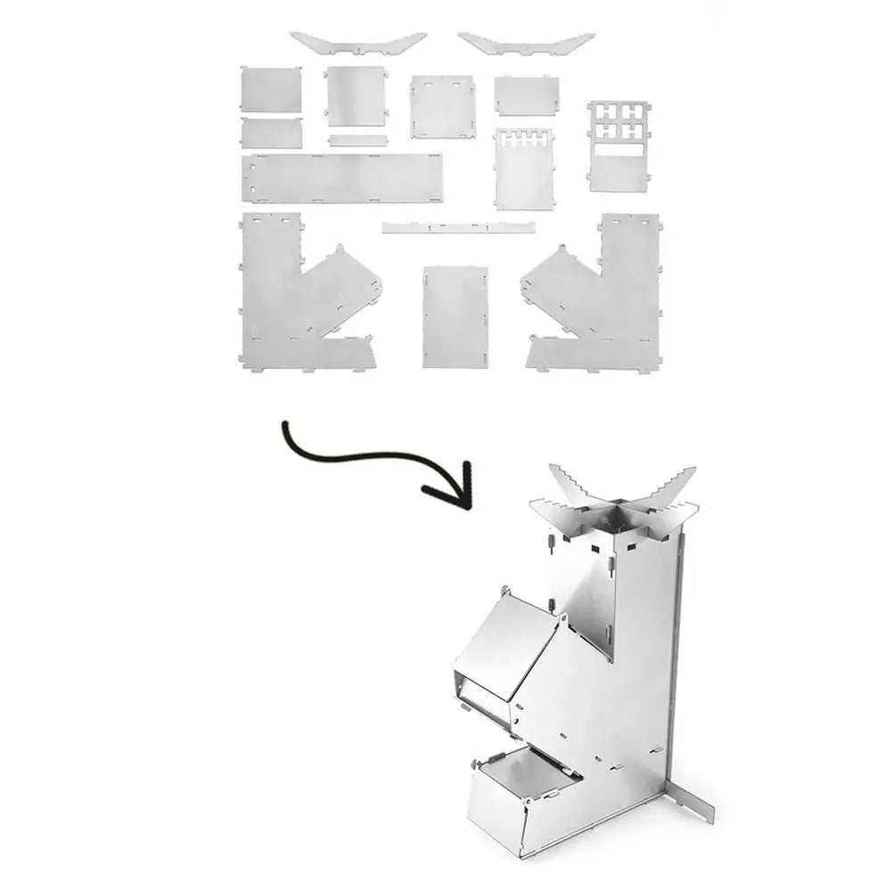 Lightweight Camping Stove Collapsible Stainless Steel