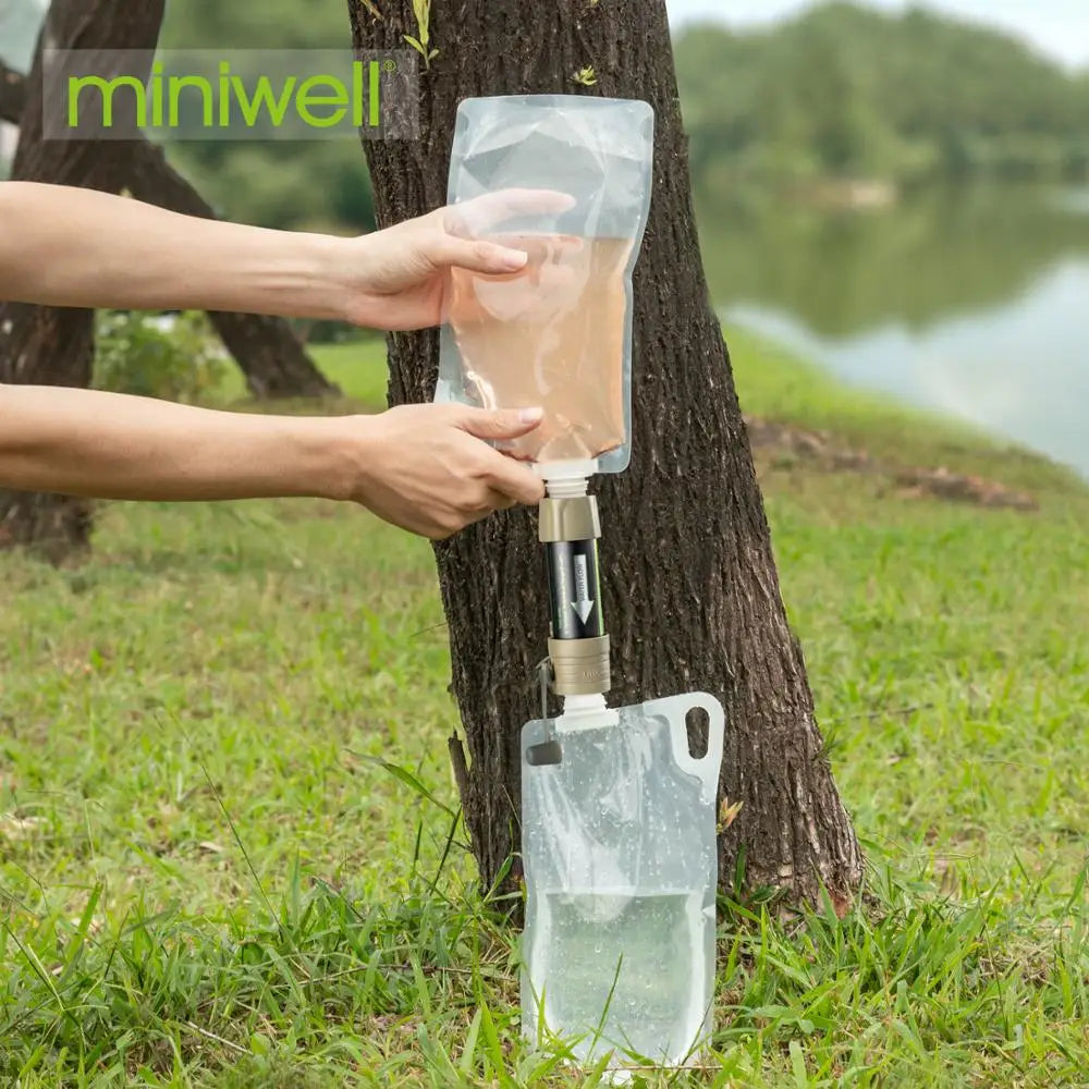 Portable Outdoor Water Filter Survival Kit for Travel