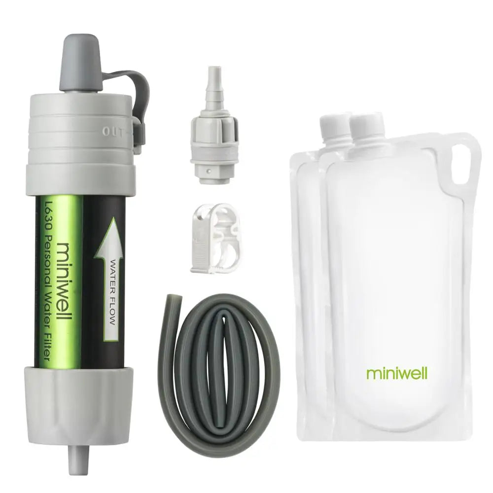 Portable Outdoor Water Filter Survival Kit for Travel