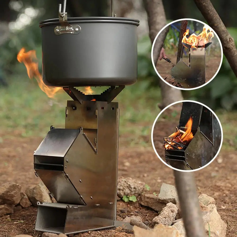 Lightweight Camping Stove Collapsible Stainless Steel