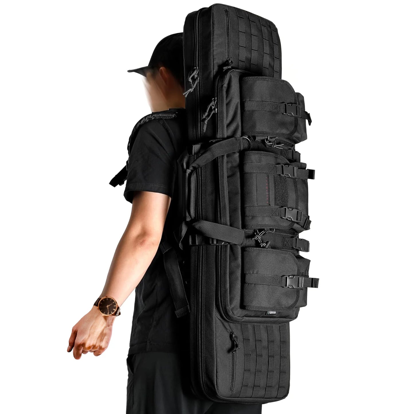 Long Gun Pack Pistol Transport Case with Backpack Strap