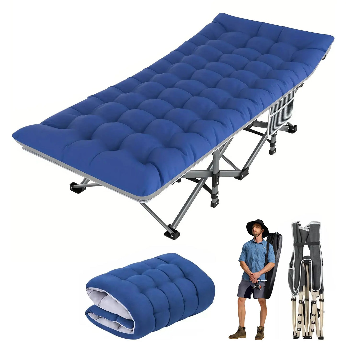 Folding Camping Cot Camp Cots Portable Heavy Duty