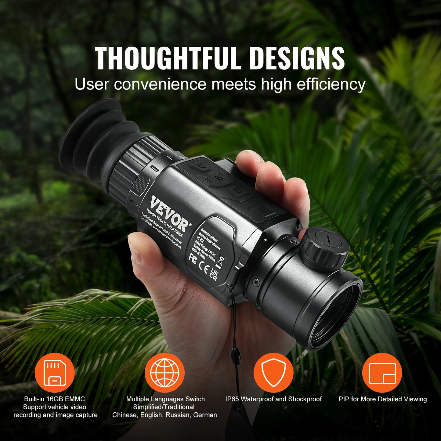 Thermal Imager Monocular Resolution Hunting Imaging Telescope Thermal Camera