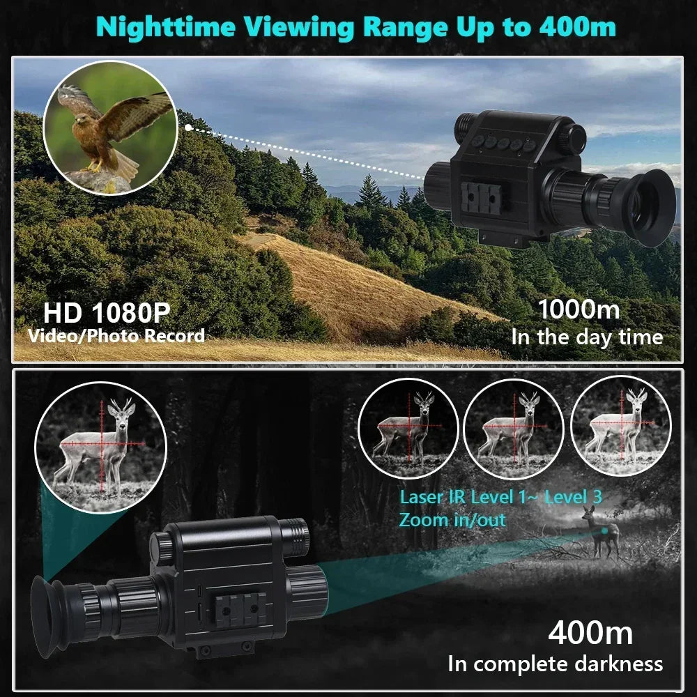 Digital Night Vision Riflescope 940nm IR Scope Sight Monocular 5X