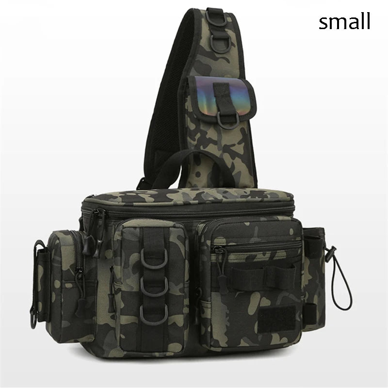 Fly Fishing Backpack with Rod Holder Sling Shoulder Bag