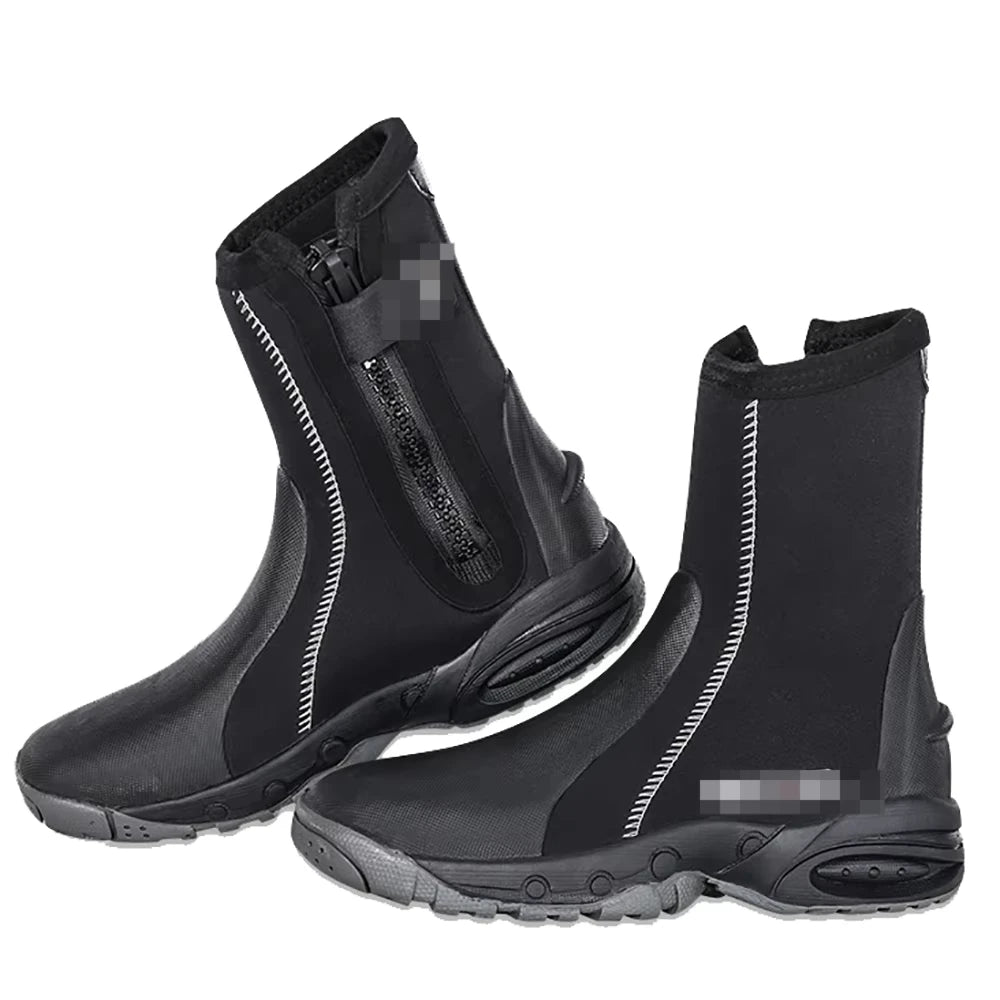 5mm Neoprene Dive Boots Wetsuit Side Zipper Men Women Snorkeling Scuba Diving Shoes