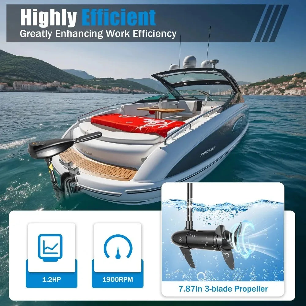 Electric Outboard Motor Trolling Motors Forward 5 Gears Reverse