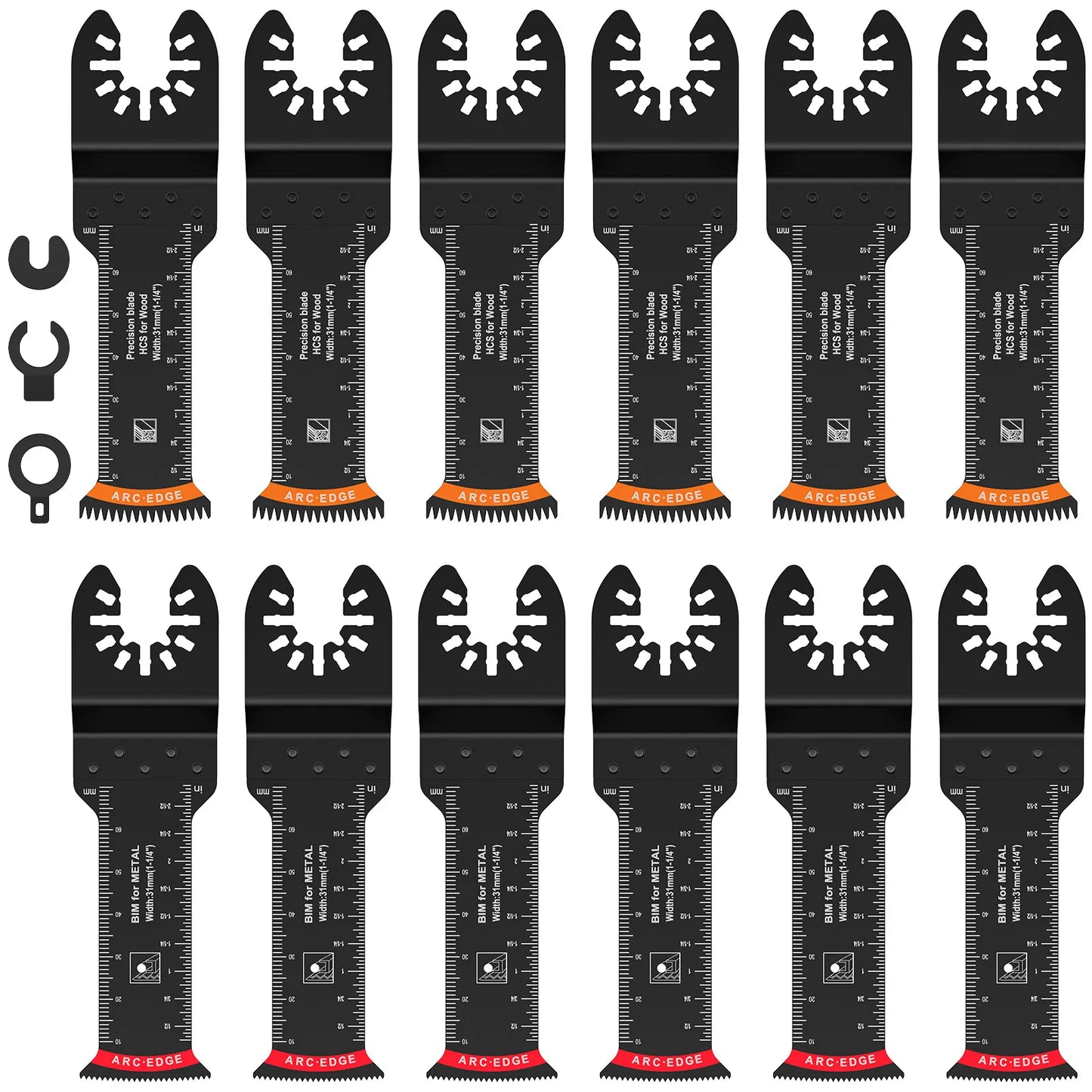 12 PCS Extra Long Oscillating Saw Blades