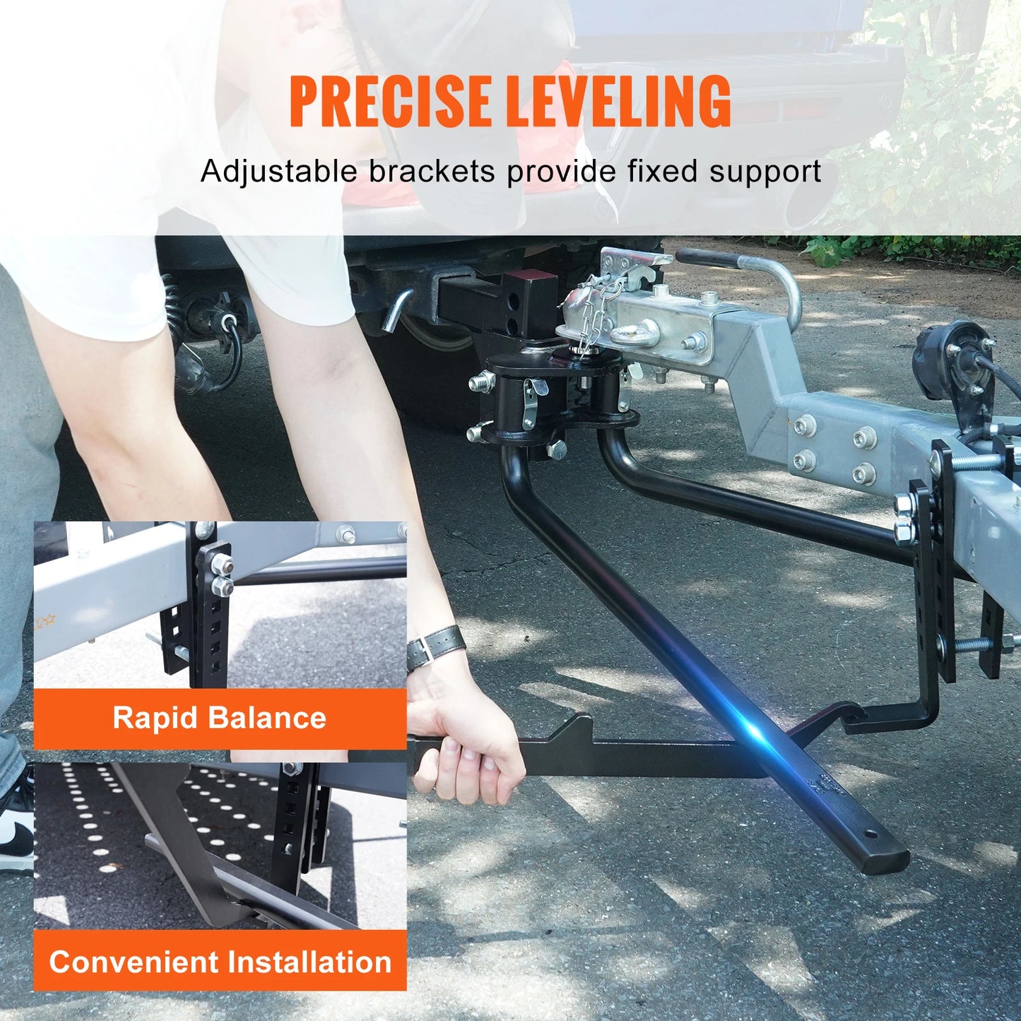 Weight Distribution Hitch 1000 lbs Powder Coated