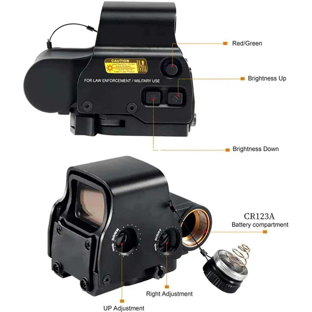 Red Dot Sight Holographic Sight Red Green Dot 20mm Quick Release Mount