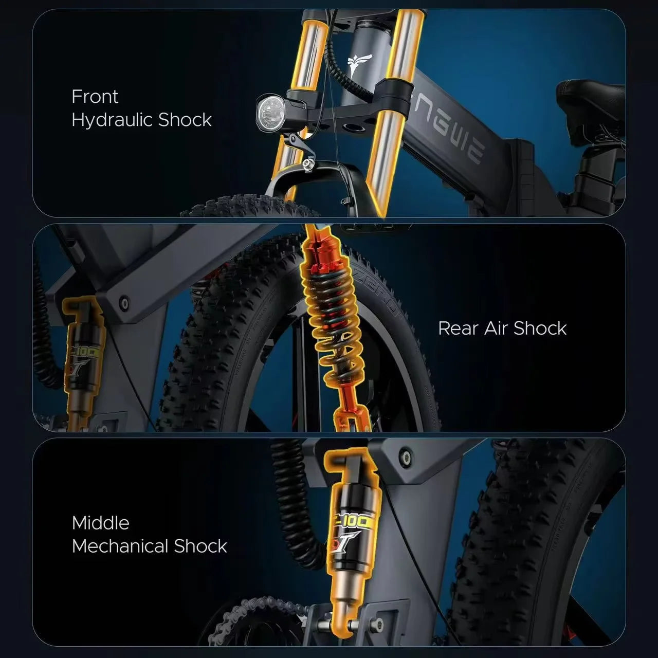 1000W Motor Lithium Battery All-terrain Electric Bicycle