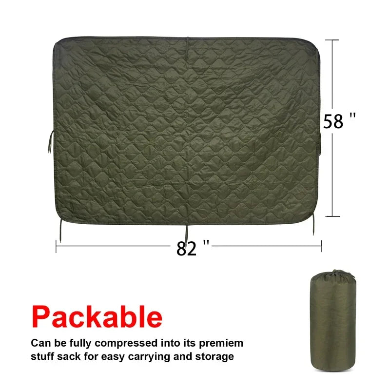 Tactical Army Poncho Liner Camouflage Water Repellent