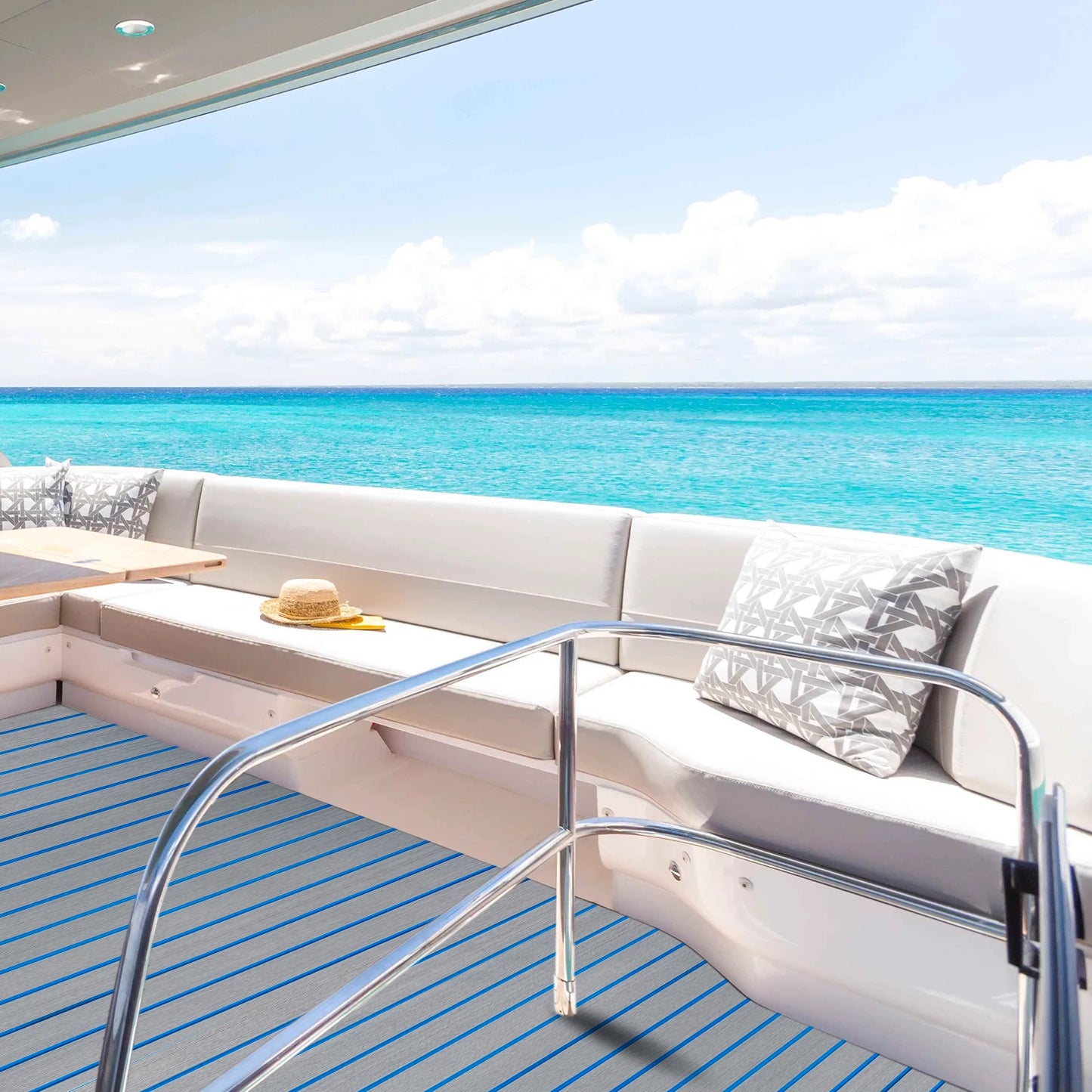 240x90cm EVA Foam Yacht Teak Decking Sheet