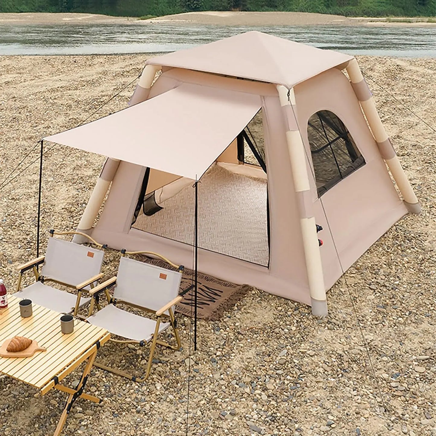 2-4 People Inflatable Tents for Camping,4 Season