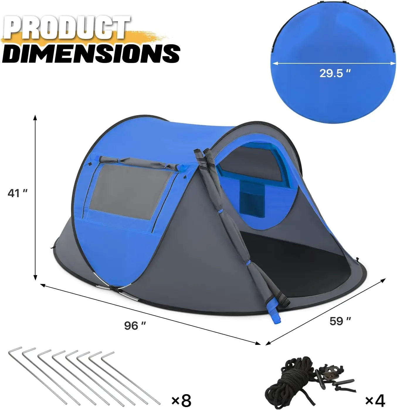 Tent 2 Person for Camping Waterproof Outdoor
