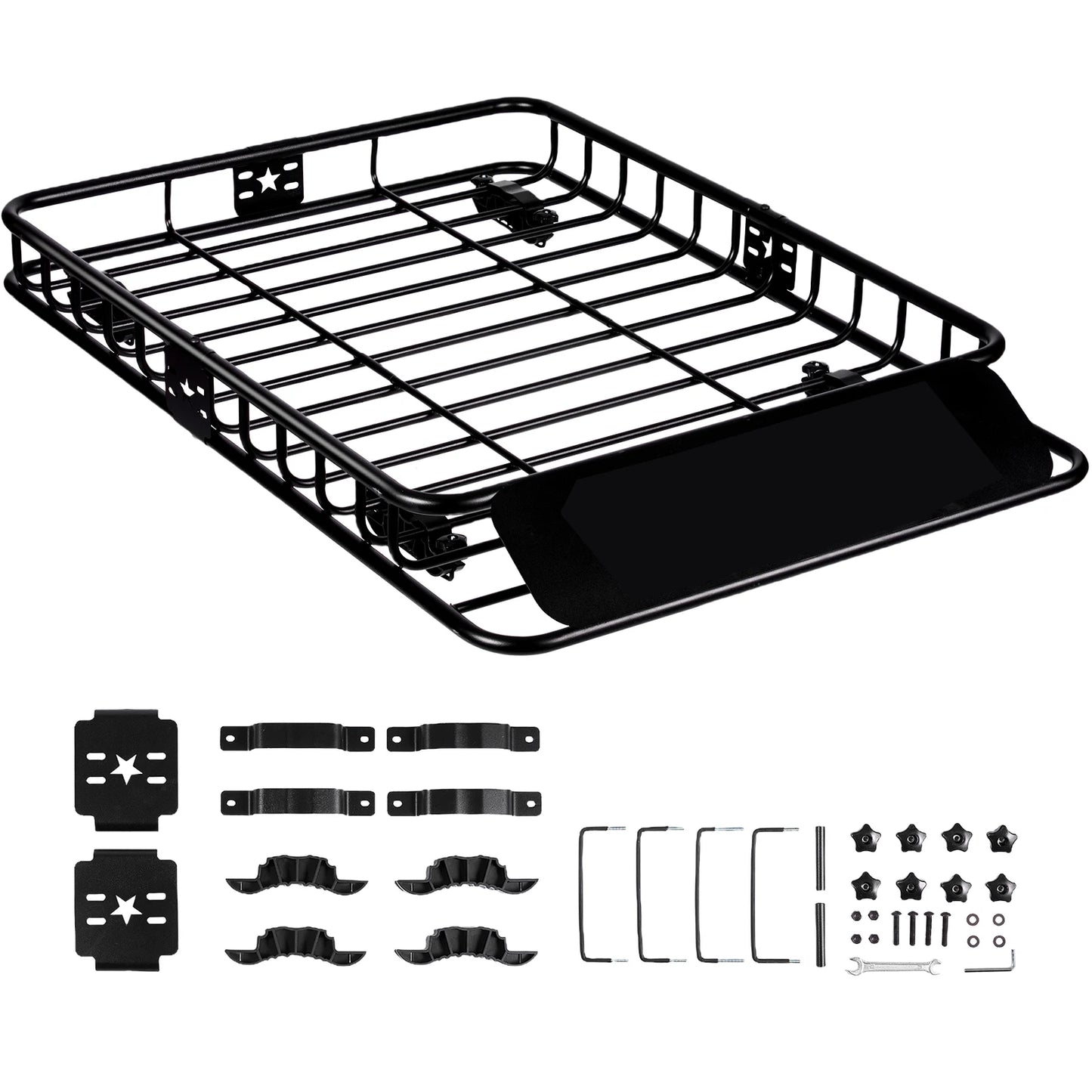 Roof Rack Cargo Basket 46"x36"x4.5" / 51"x36"x5" Rooftop Cargo