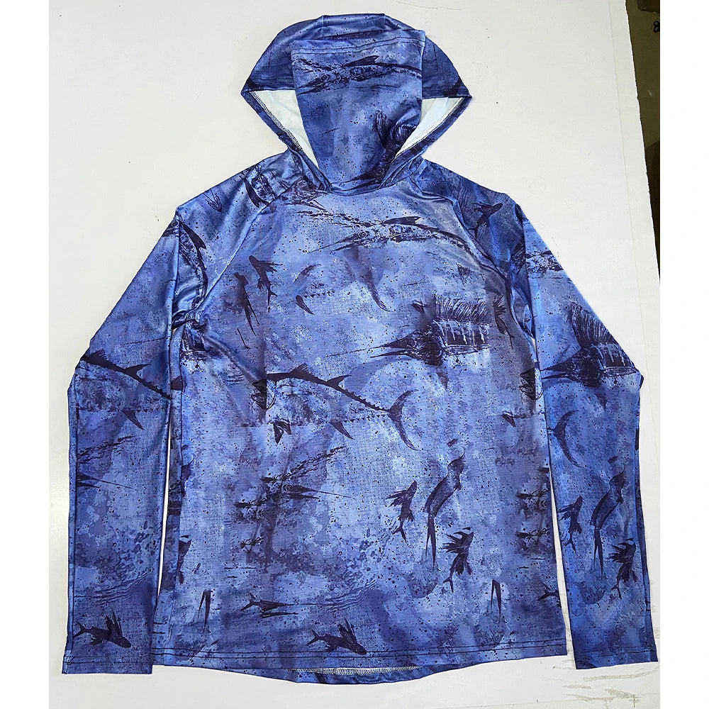 Fishing Hoodie Breathable Mask Men Sun Protection