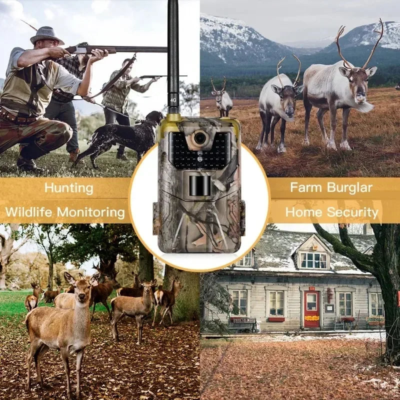 1080P Wildlife Trail Camera Night Vision Email Cellular Cameras