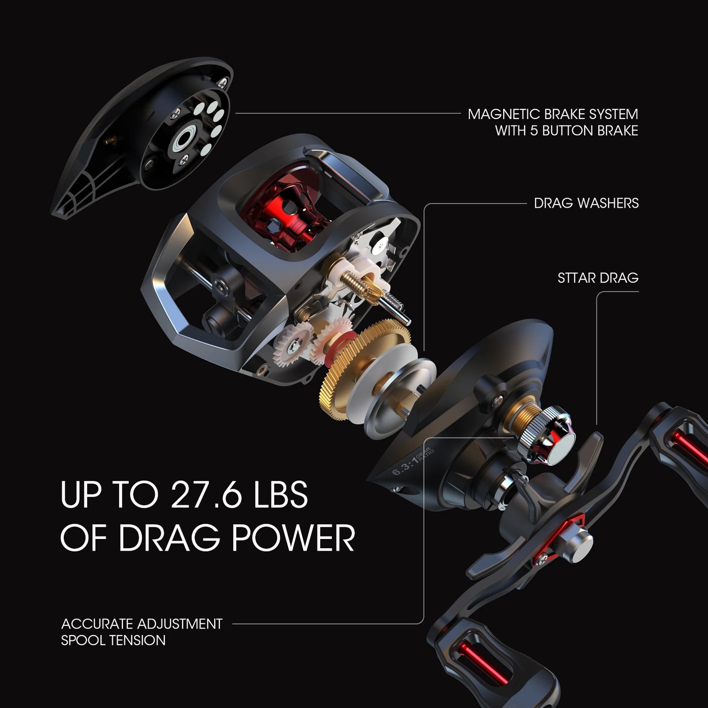 New Ball Bearings Baitcasting Reel Ultra Light