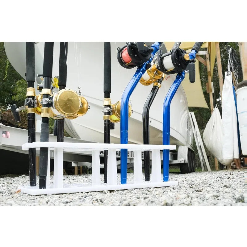 12 Pole Marine Board Fishing Rod Organizer Holder Rack for Garage