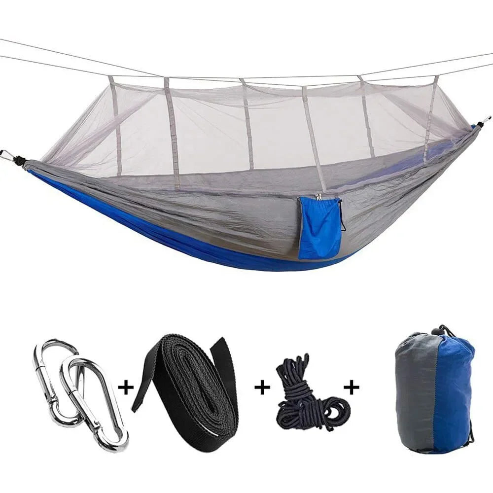 660lbs Double Person Camping Hammock Tent with Mosquito Net Hanging Bed