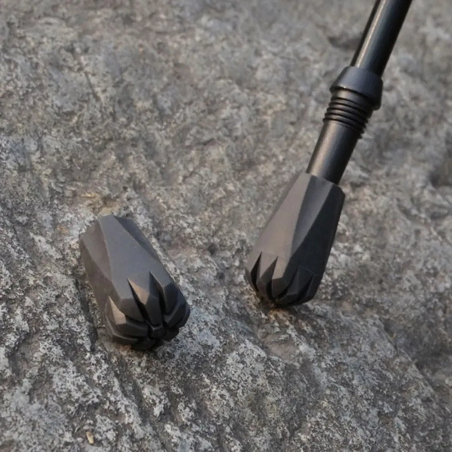 1PC Black Nordic Style Walking Poles for Hiking Adventure