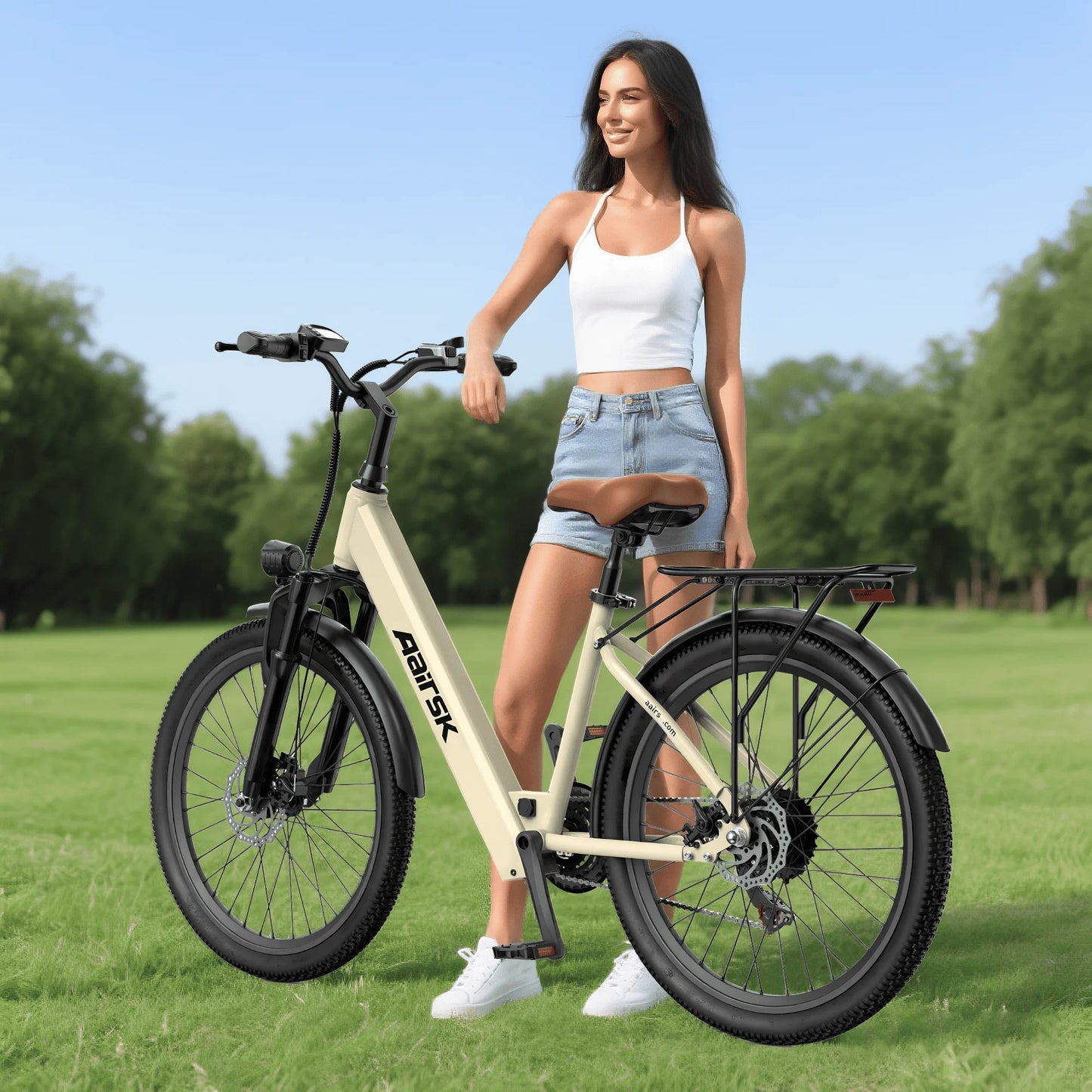 Electric Bike Adults 40Miles 23MPH Electric Mountain Bike