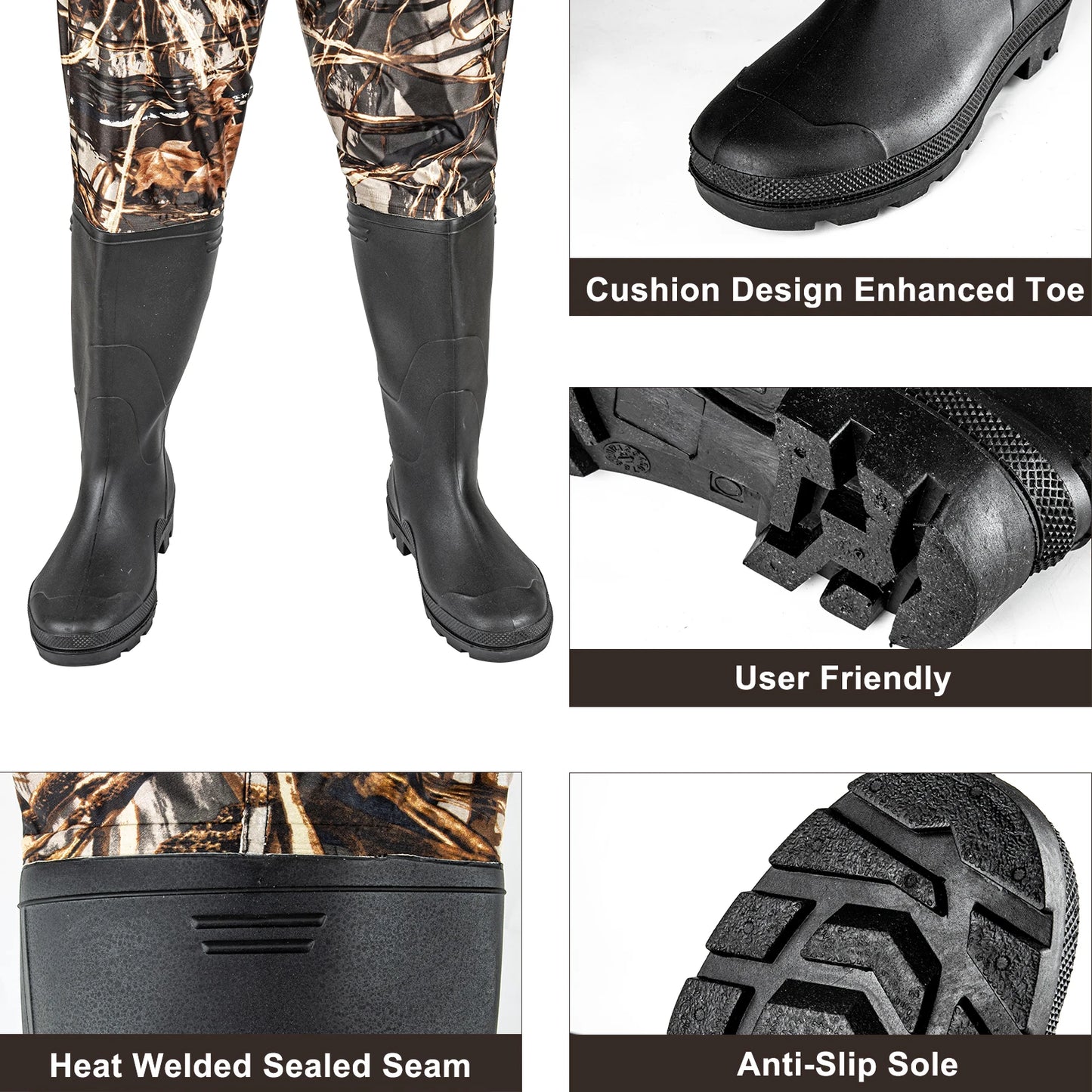 Waders Men with Boots for Fishing Waterproof Chest Wader Hunting