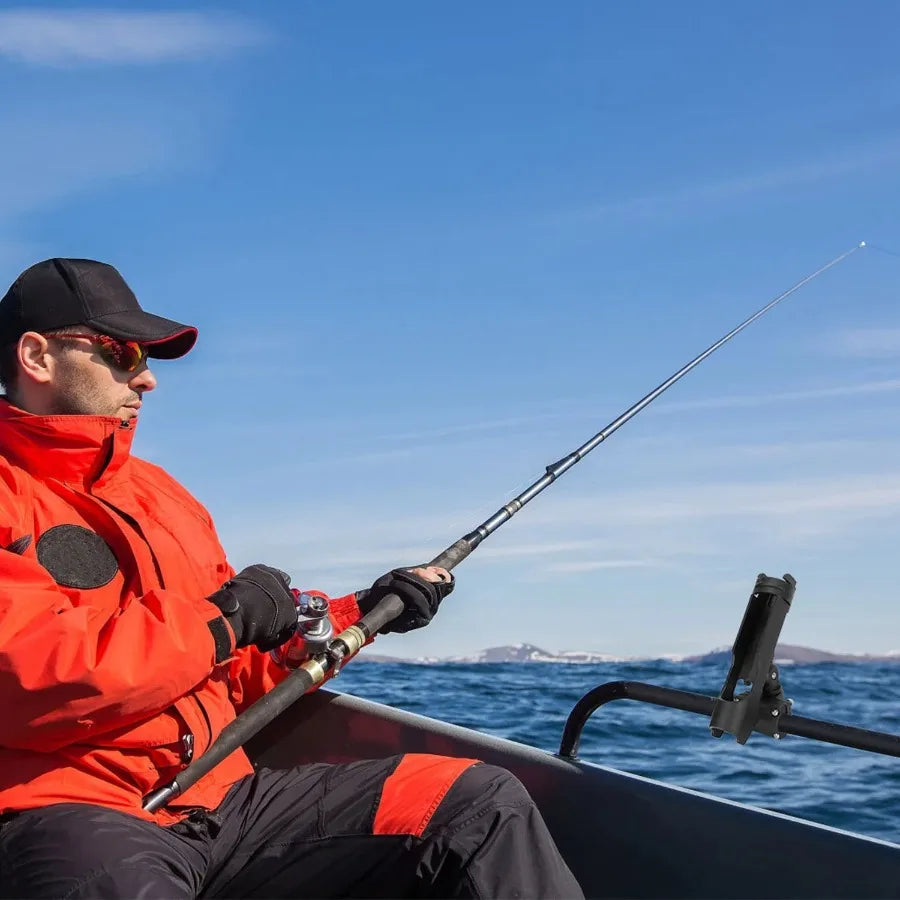 Boat Fishing Pole Rod Holder 360° Rotatable Kayak Side Rail
