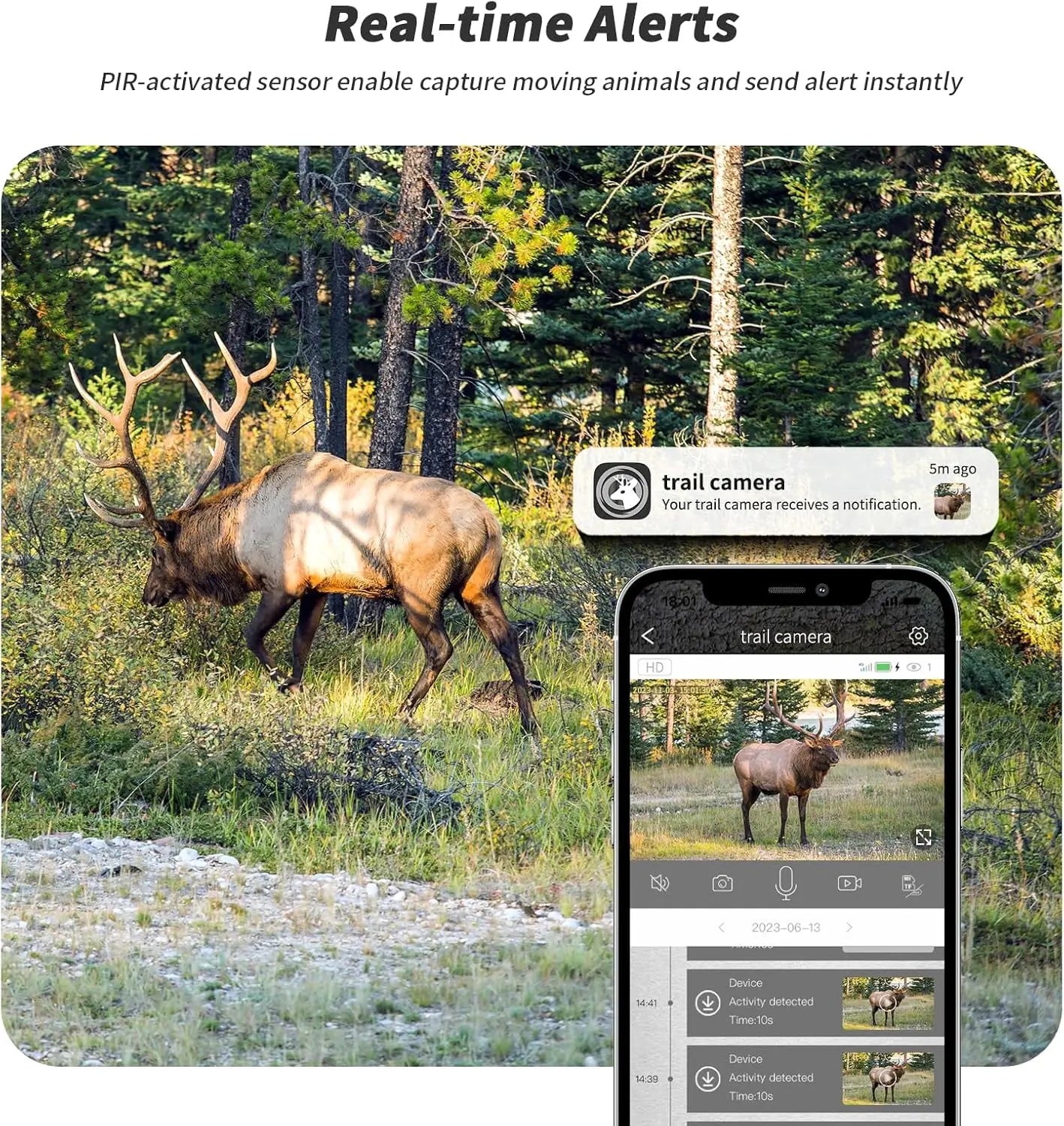 4G LTE Cellular Trail Cameras 3rd Gen Built-in SIM Card with Motion Activated 0.2s Trigger Time
