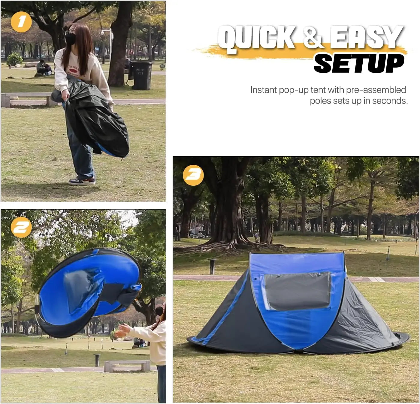 Tent 2 Person for Camping Waterproof Outdoor