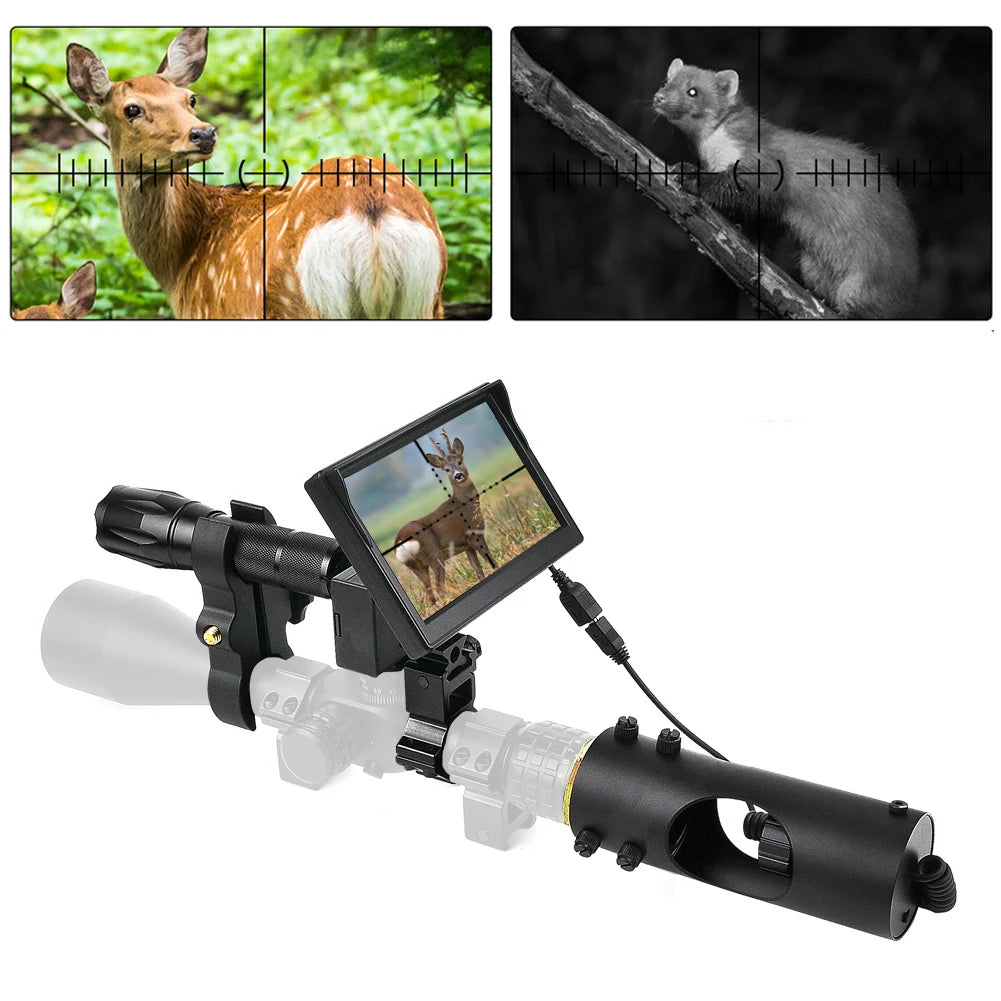 Night Vision Riflescope Hunting Scopes Optics Sight Tactical 850nm Infrared LED IR