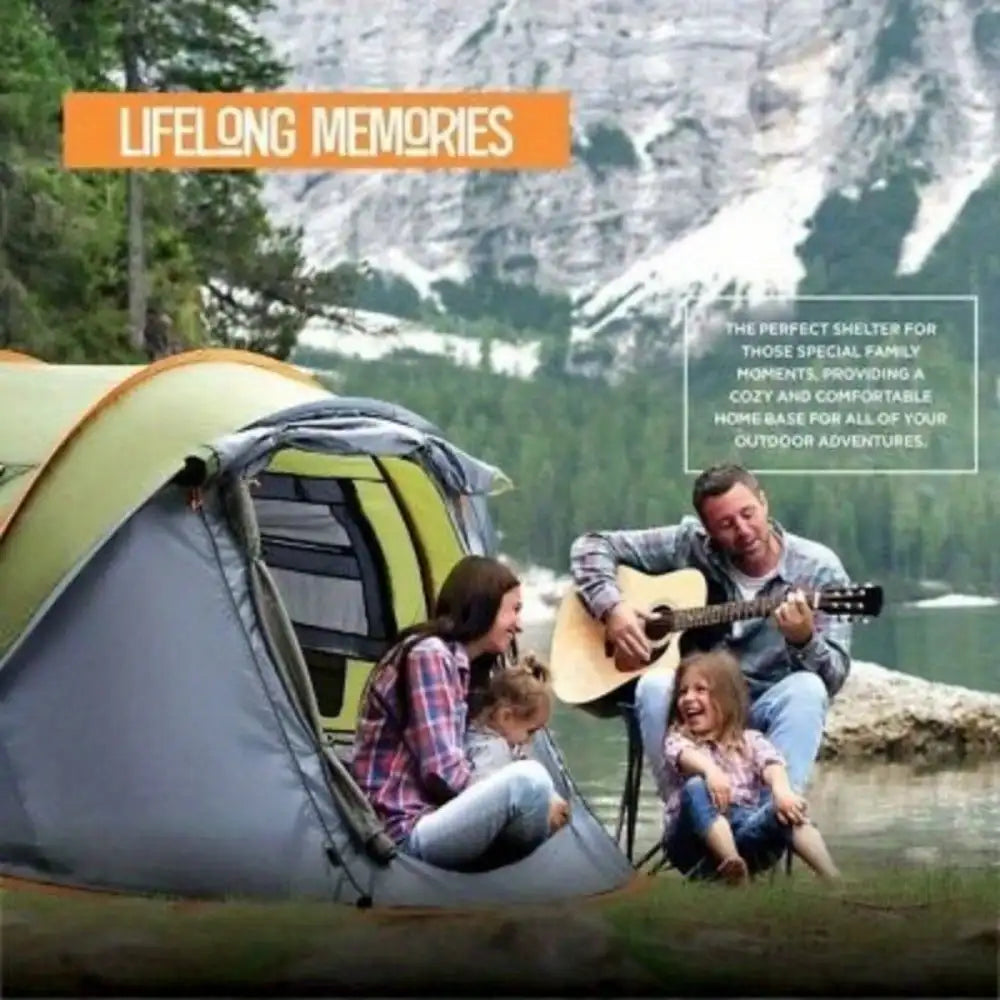 Camping Tent - 4-Person Easy Pop Up Waterproof