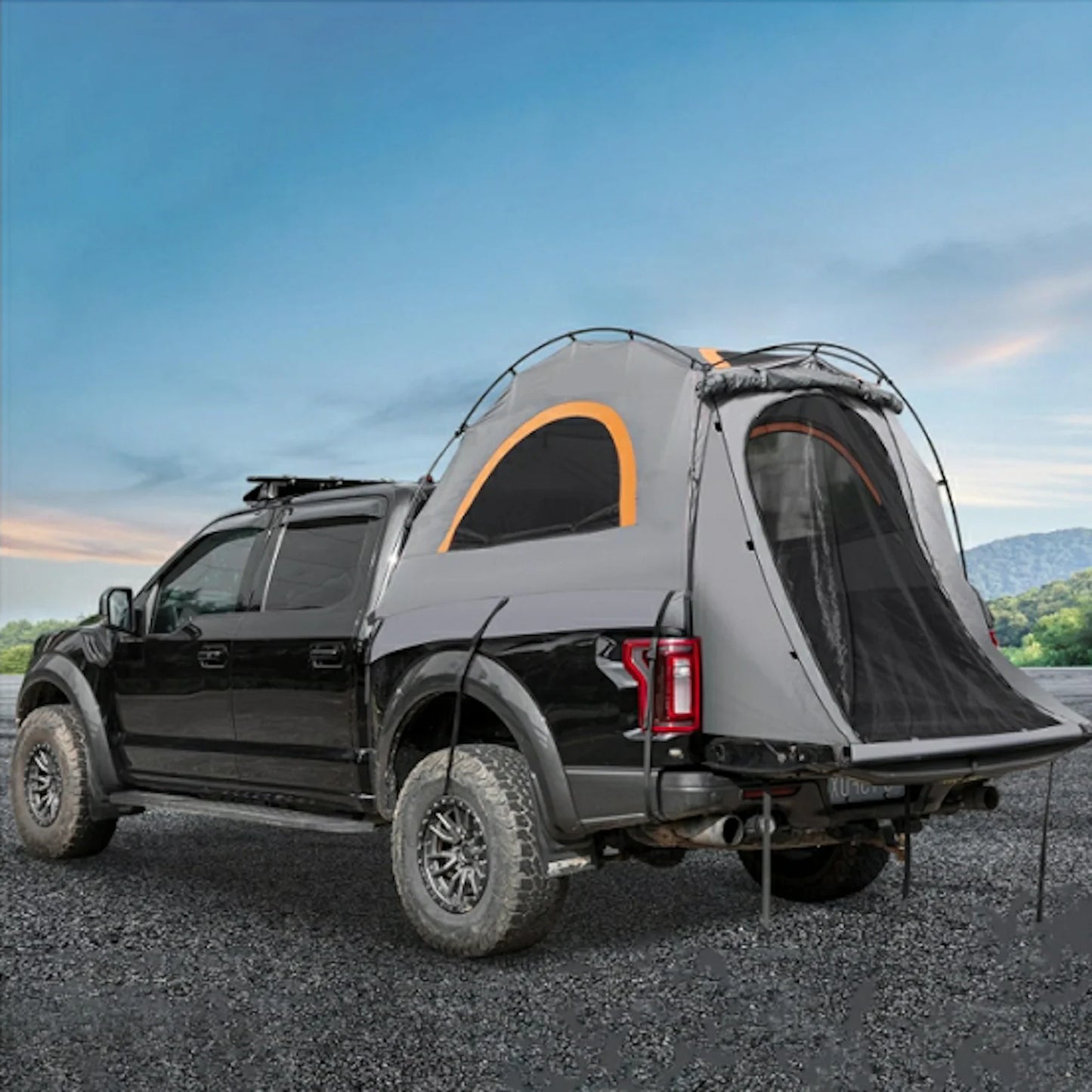 Pickup Truck Bed Tent: Double Layer Quick Setup