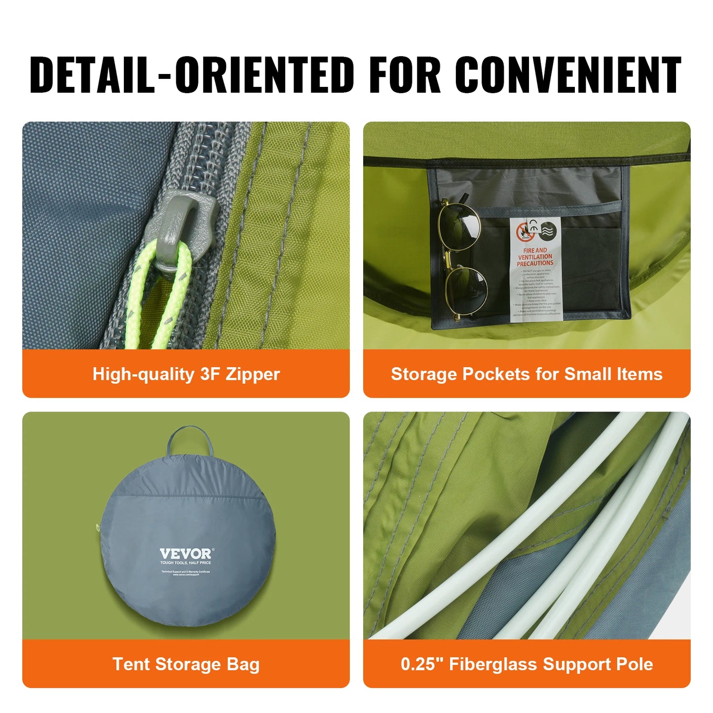 Camping Pop Up Tent for 4 Person Backpacking Tent