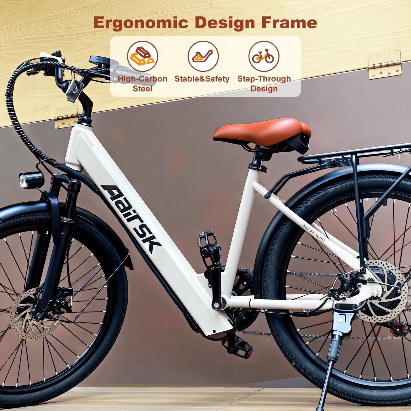 Electric Bike Adults 40Miles 23MPH Electric Mountain Bike