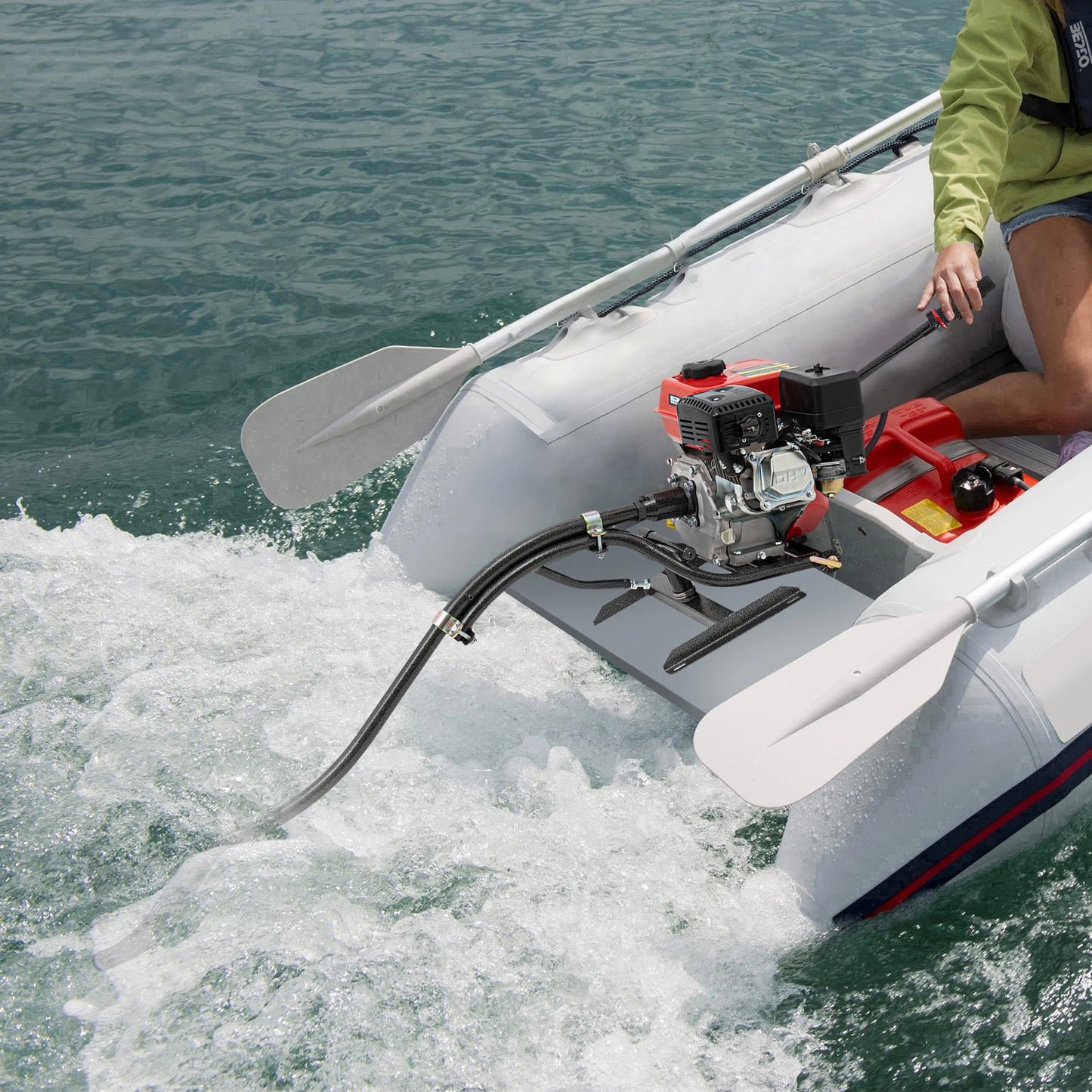 7.5hp 212cc 4stroke Outboard Motor For Stern 9.84-19.69 Feet In Length Dinghies
