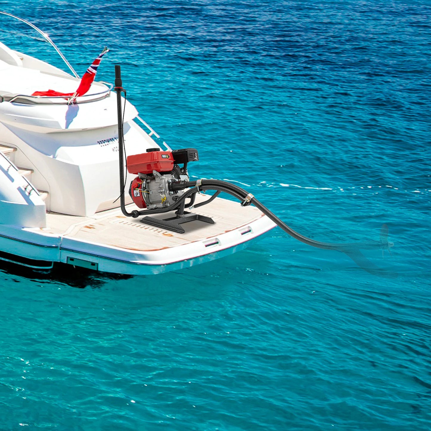 7.5hp 212cc 4stroke Outboard Motor For Stern 9.84-19.69 Feet In Length Dinghies