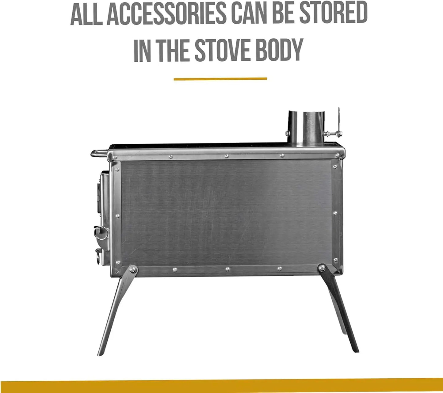 XMSJHign-concerned Tent Stove Portable Wood Burning Stove