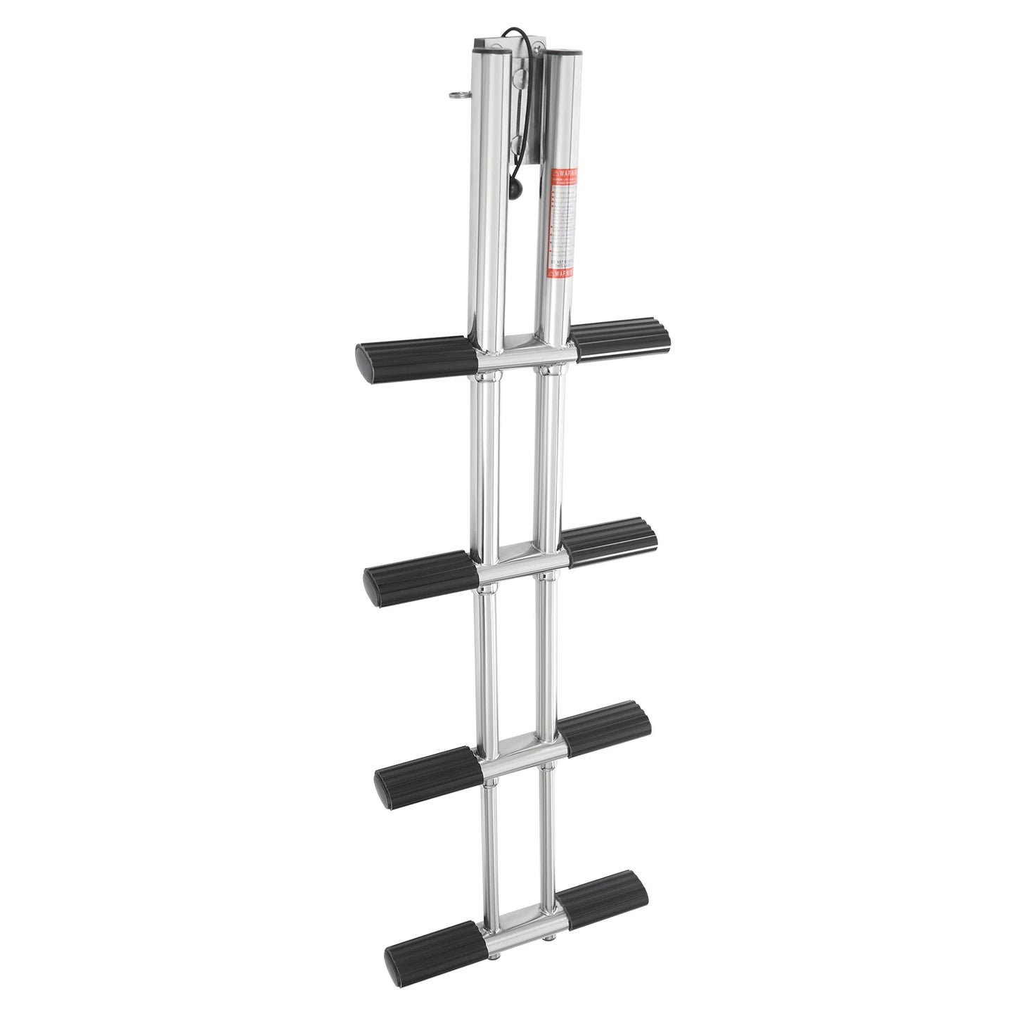 4 Steps Boat Telescopic Ladder Stainless Steel for Boats,, Swimming Pools, etc