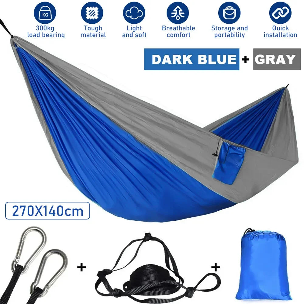 660lbs Double Person Camping Hammock Tent with Mosquito Net Hanging Bed