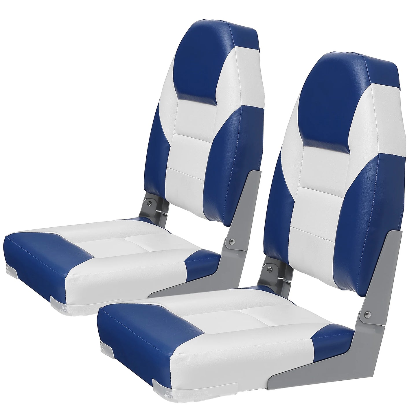 21.85" High Back Boat Seat Folding Boat for Fishing Boat, Canoe, 2-Pack