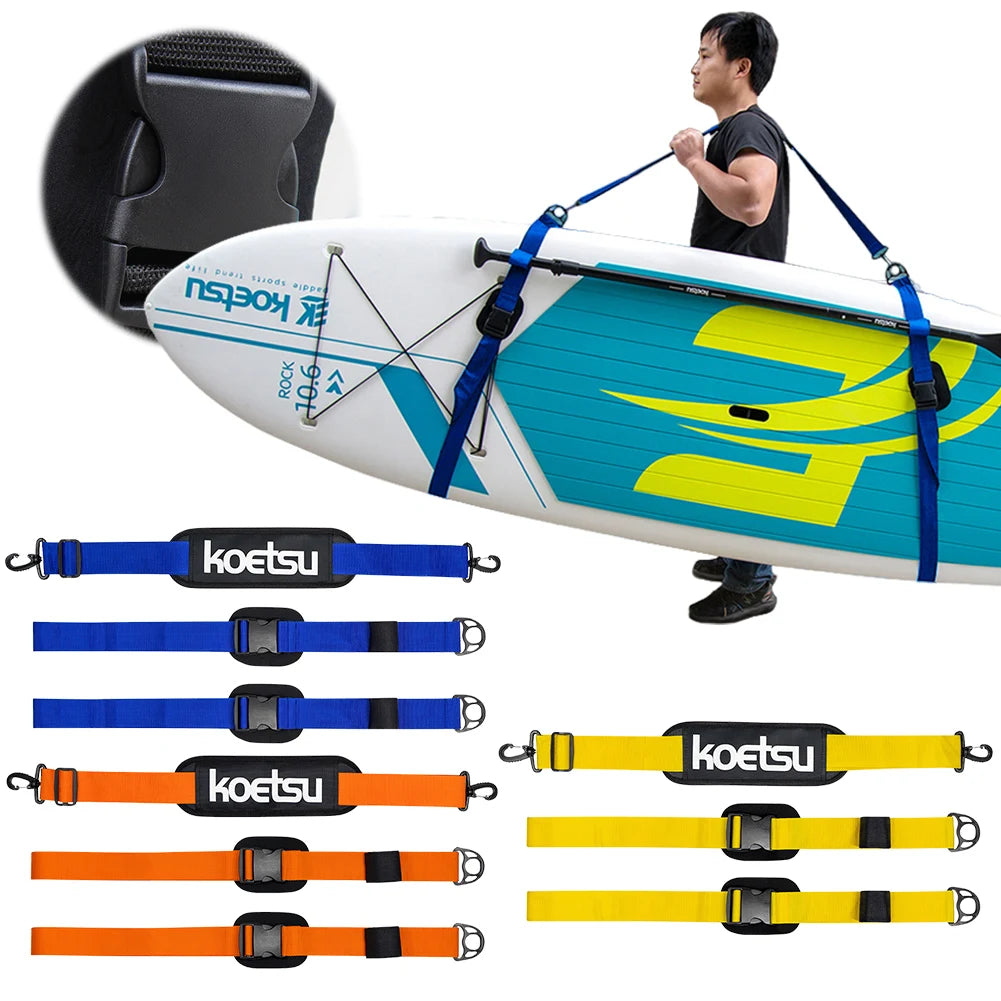 Adjustable Surfboard Stand Up Paddle Board Carry Sling Paddle Board Shoulder Strap 