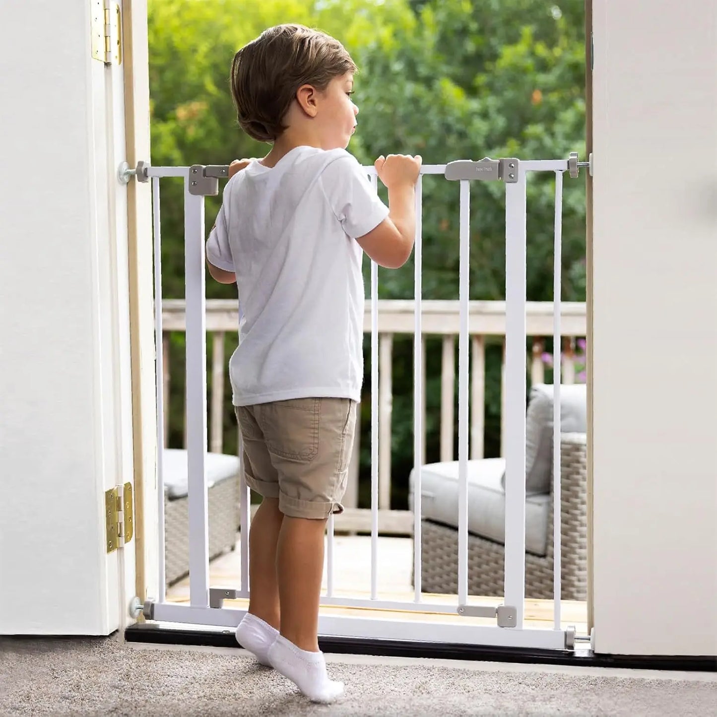 Wide Baby Gate for Stairs & Doorways, 30" Tall