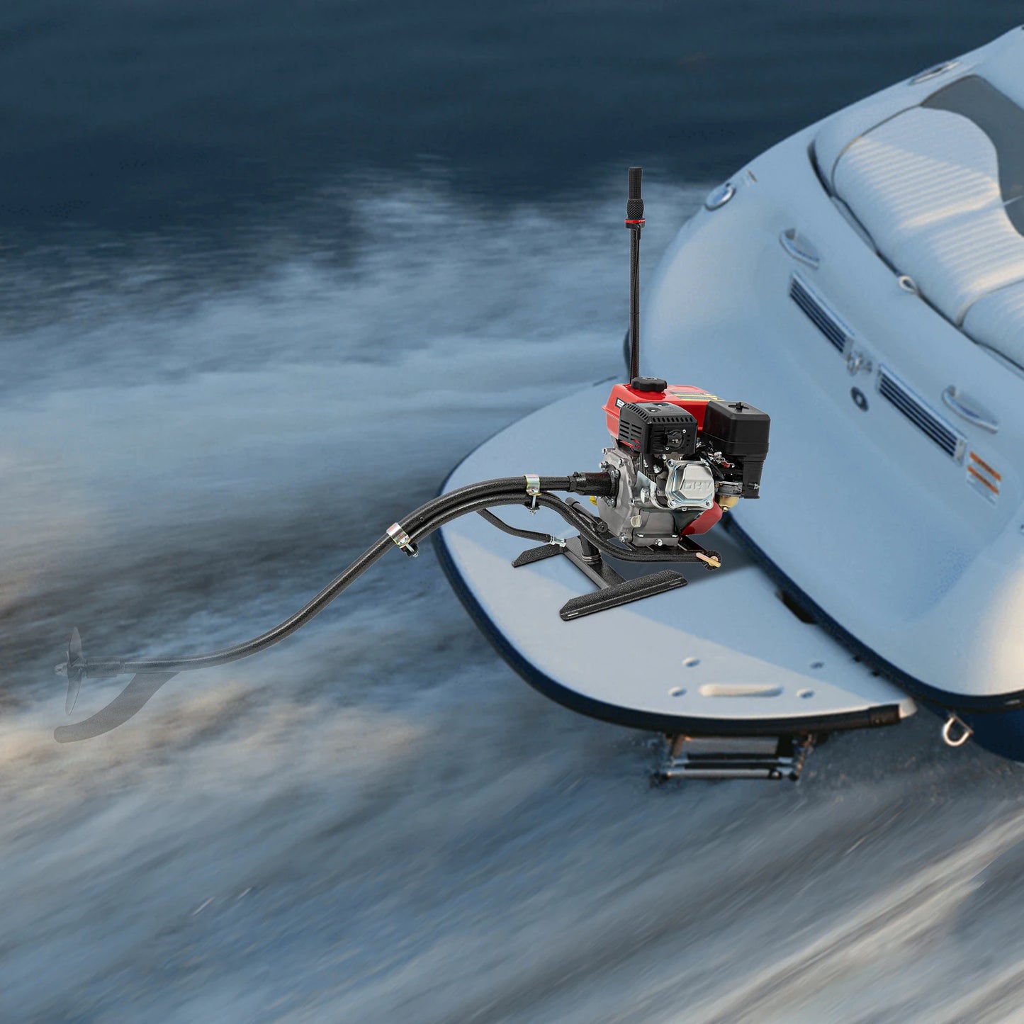 7.5hp 212cc 4stroke Outboard Motor For Stern 9.84-19.69 Feet In Length Dinghies