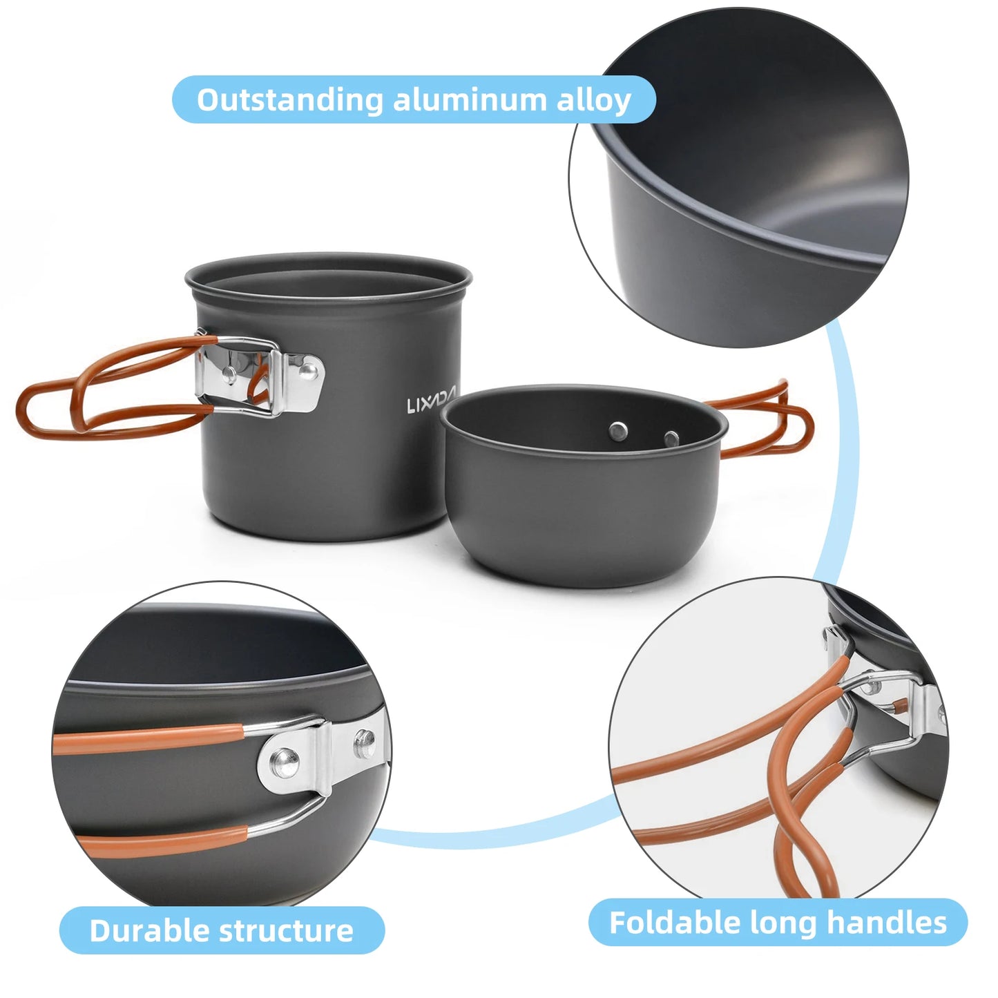 Camping Cookware Portable Mess Kit
