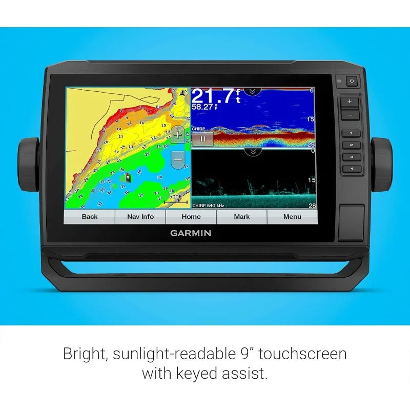 "Garmin ECHOMAP UHD 93sv with Transducer, 9" Touchscreen